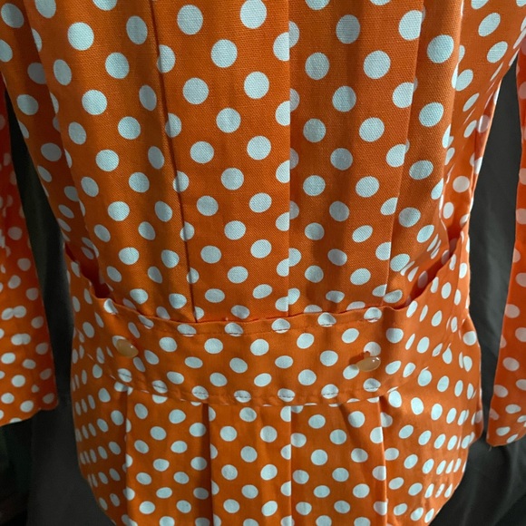 Vintage Mary Hayes Of California Size 8 Women’s Polka Dot Pantsuit - Picture 9 of 12